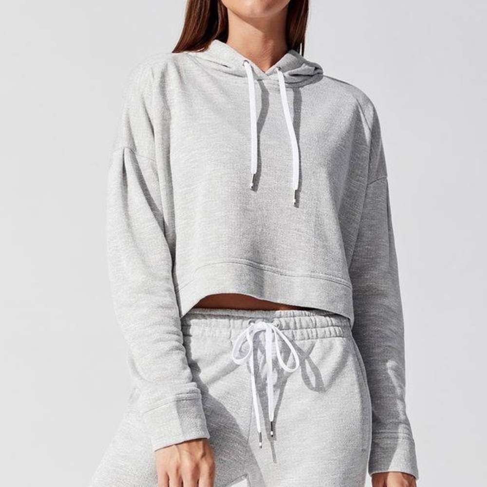 ALALA Silver Terry Hoodie / sweatshirt size S